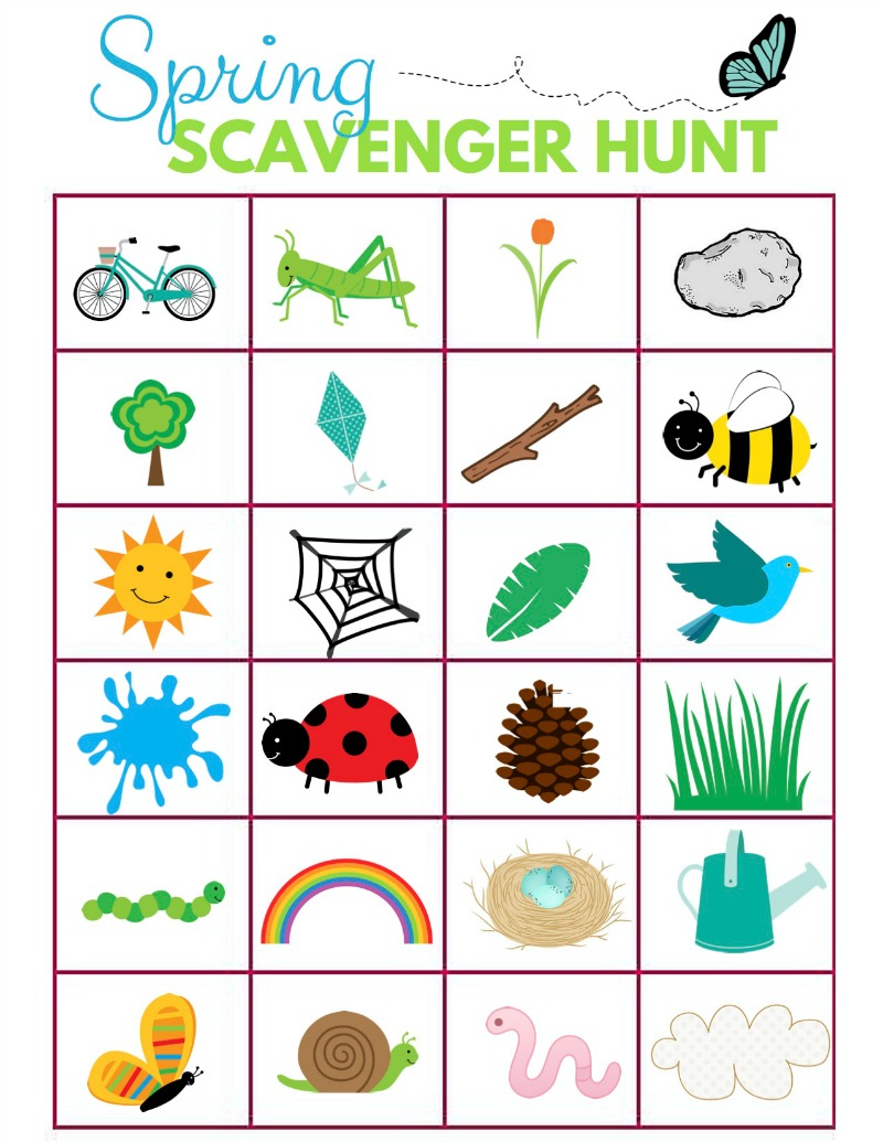 Spring Scavenger Hunt photo Children s Therapy Connection